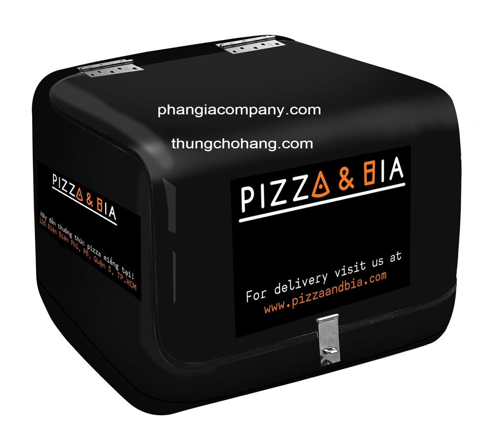 thung giao banh pizza & bia